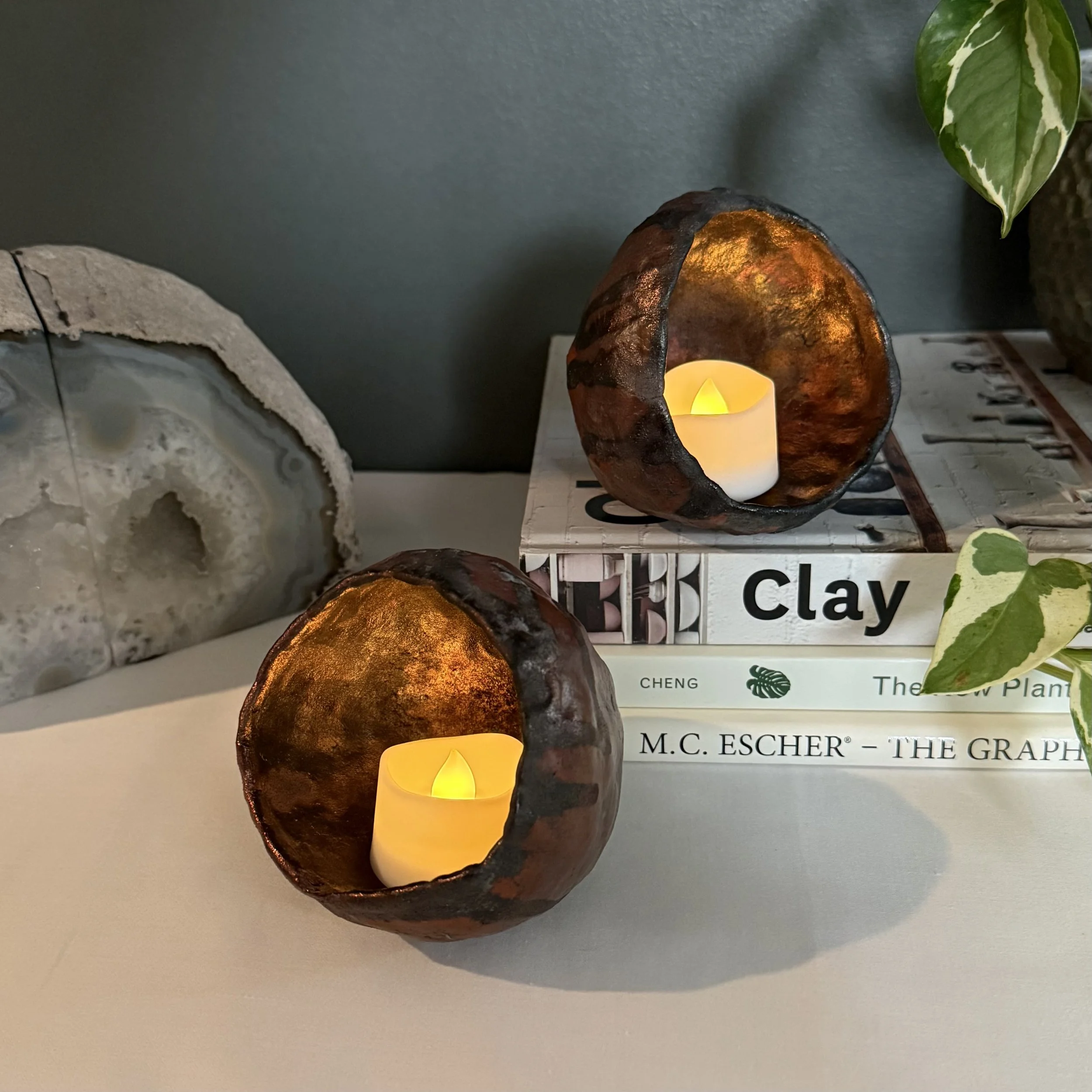 Cave Tea Light Holder
