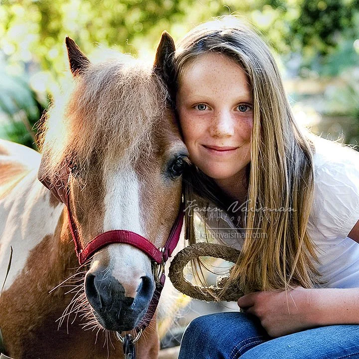 Girl and Pony Portrait