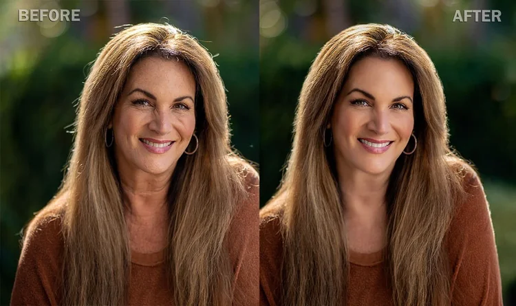 Professional retouching before and after by Karen Vaisman — Master Retouch Artist