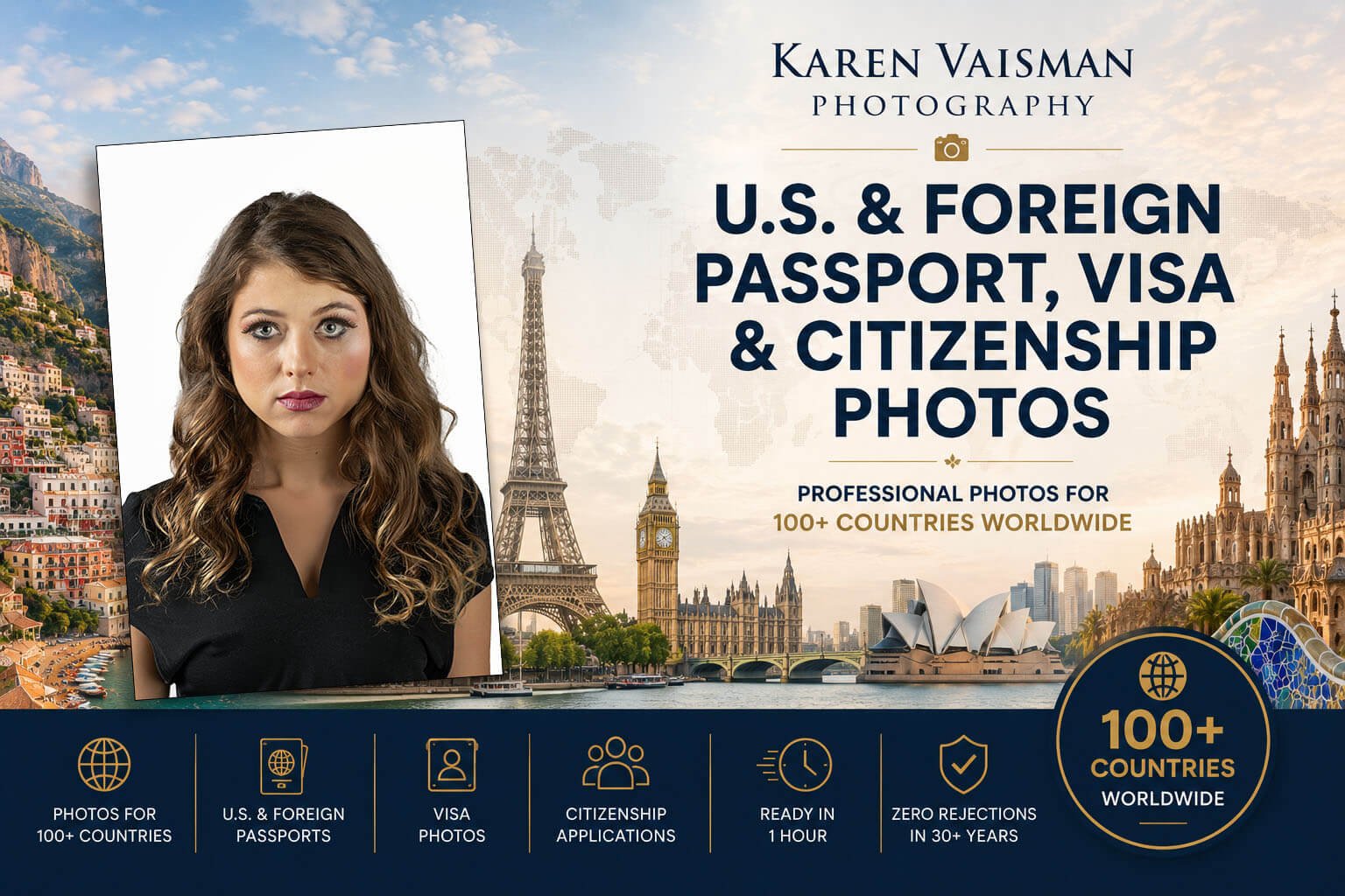 US foreign passport visa and citizenship photos karen vaisman photography