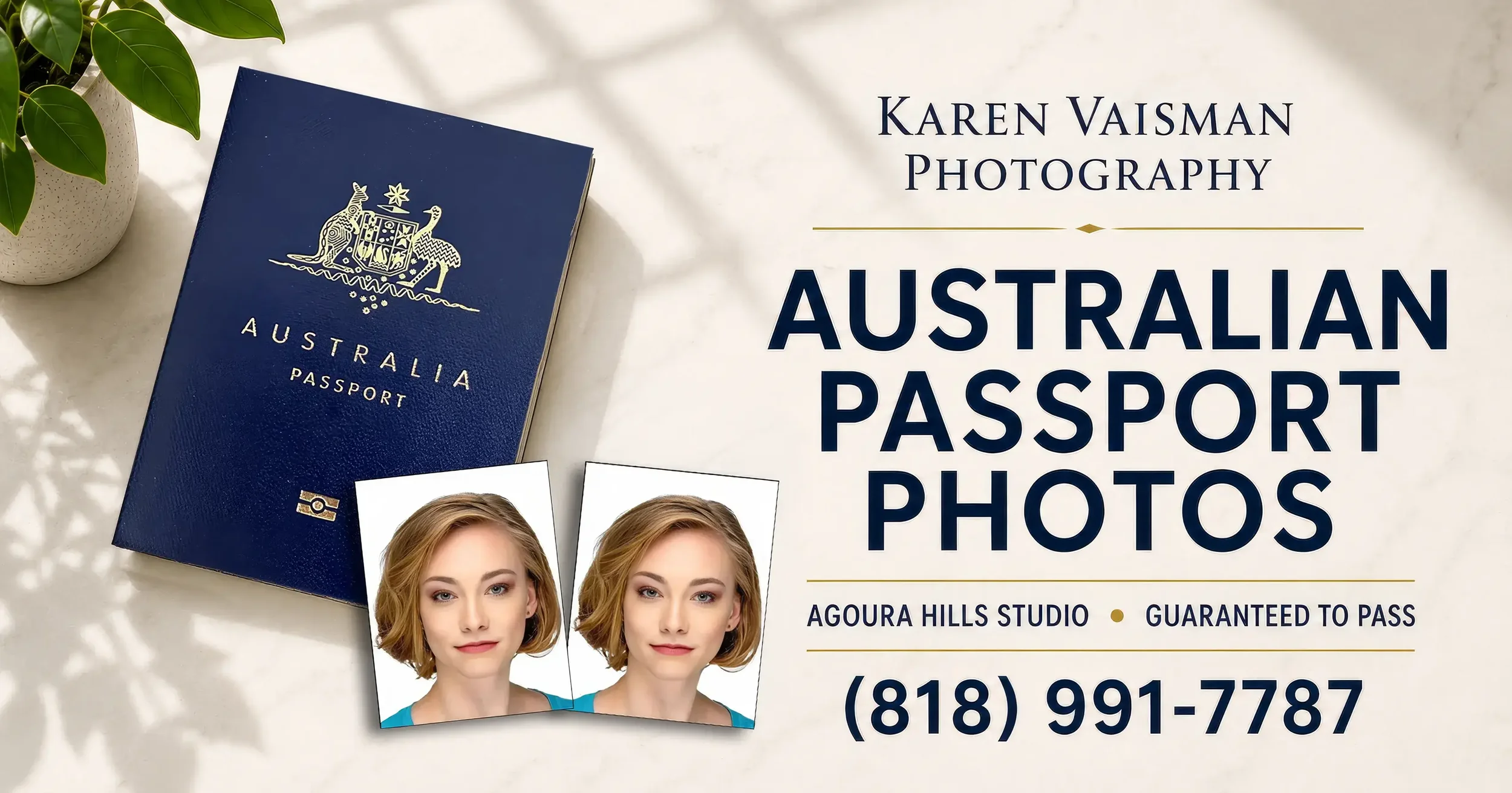 Australian Passport Photos Los Angeles  Karen Vaisman Photography Agoura Hills