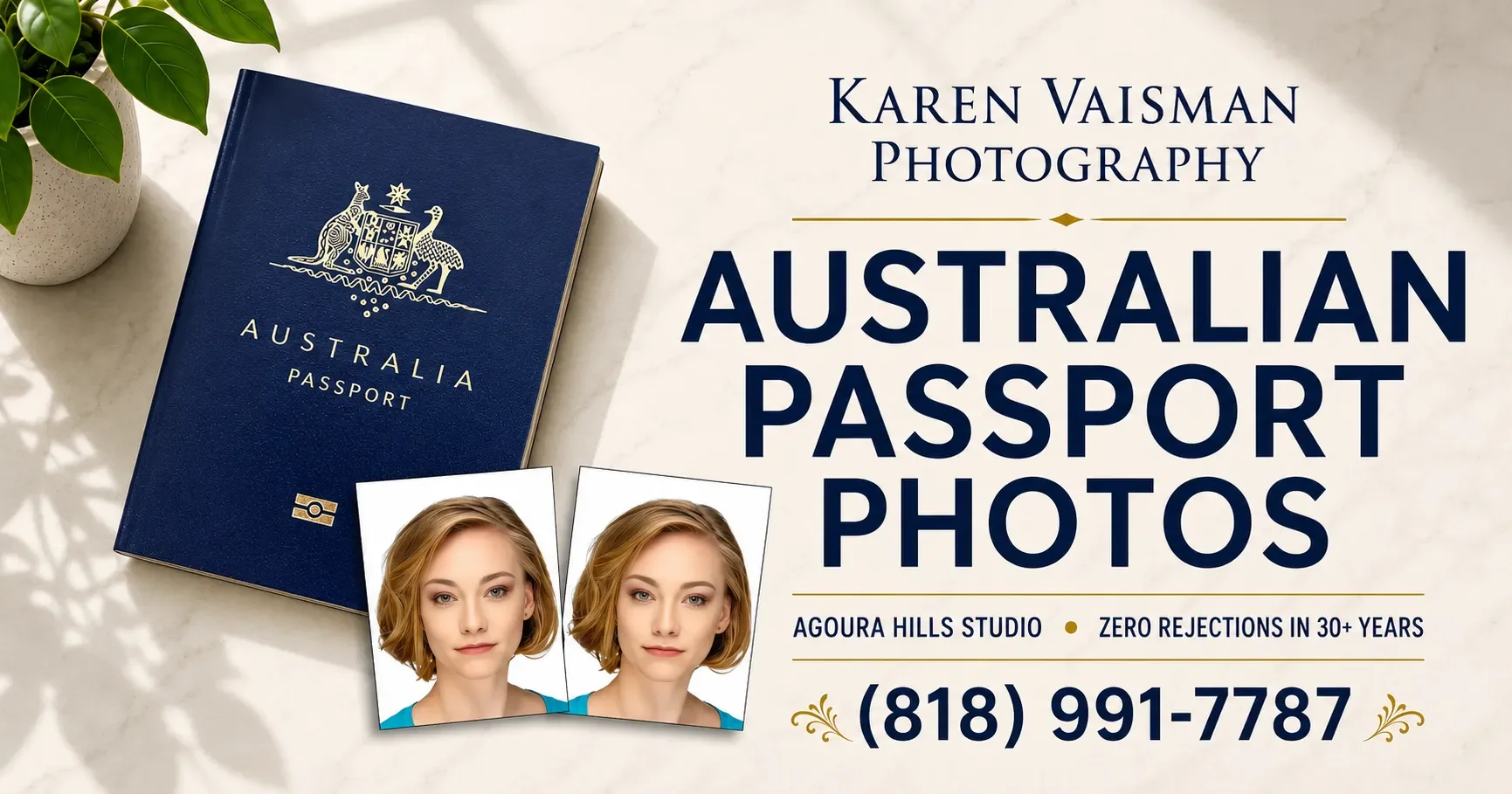 Australian Passport Photos Los Angeles Karen Vaisman Photography