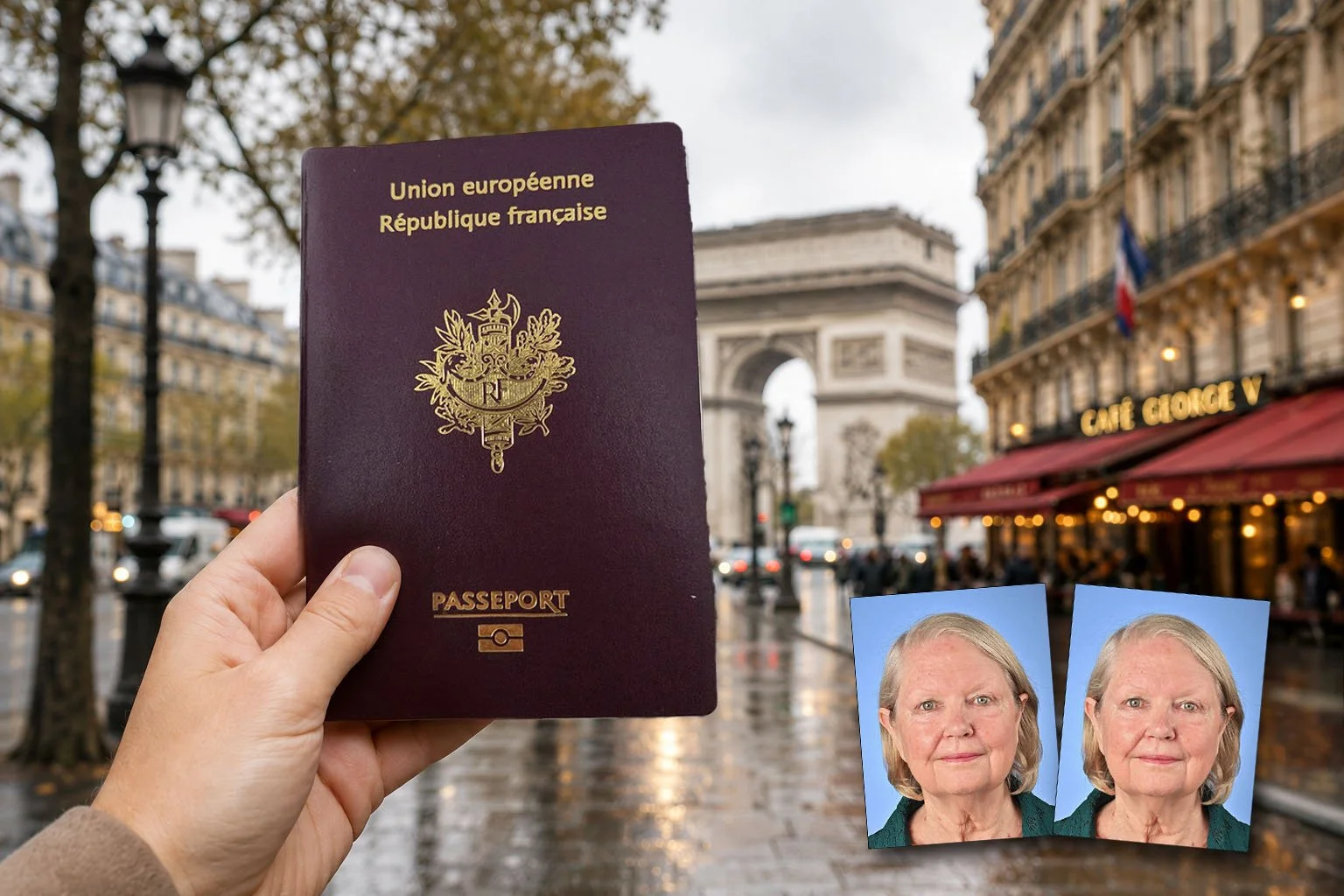 French Passport Photo   French Visa Photo  Karen Vaisman Photography