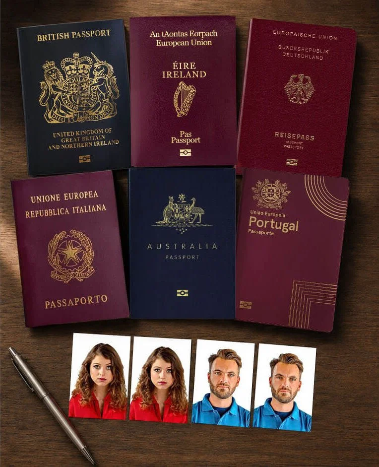 Foreign passport photos for UK, Irish, Italian and European passports — Karen Vaisman Photography