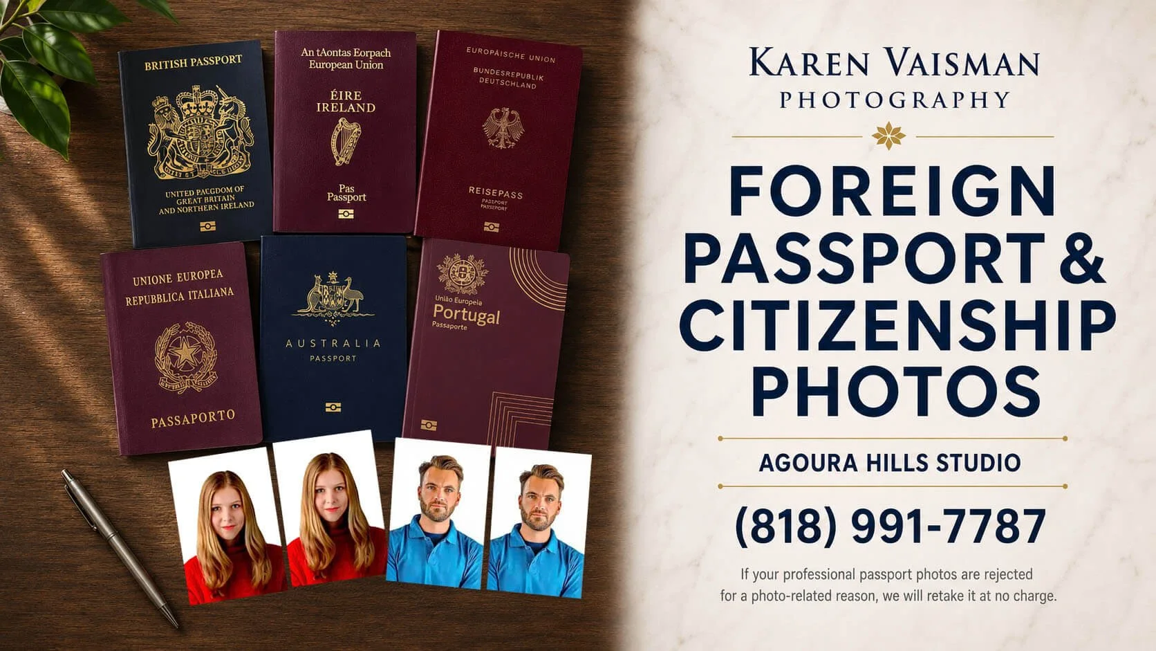 foreign passport photos  foreign visa photos and citizeship photos agoura hills studio karen vaisman photography