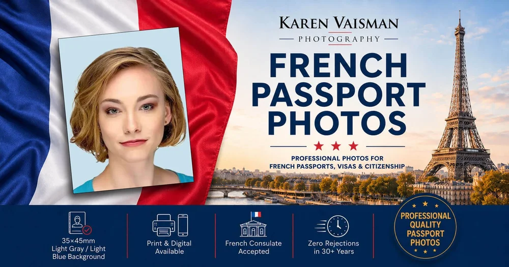 German passport photos and visa photos Los Angeles — Karen Vaisman Photography Agoura Hills