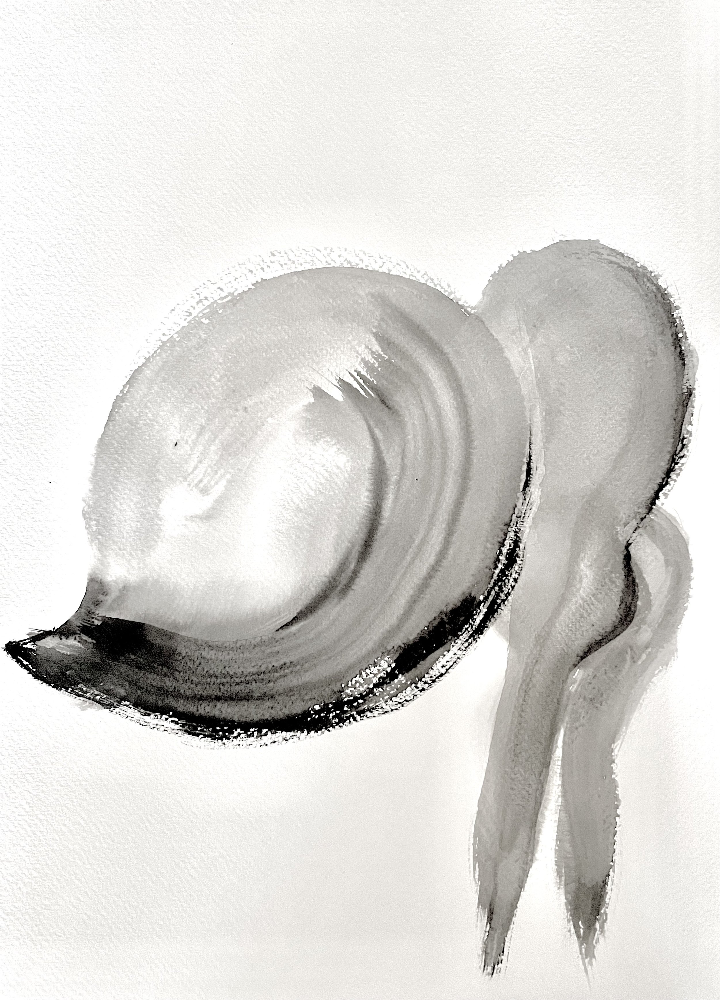 Morama bean - Japanese ink painting