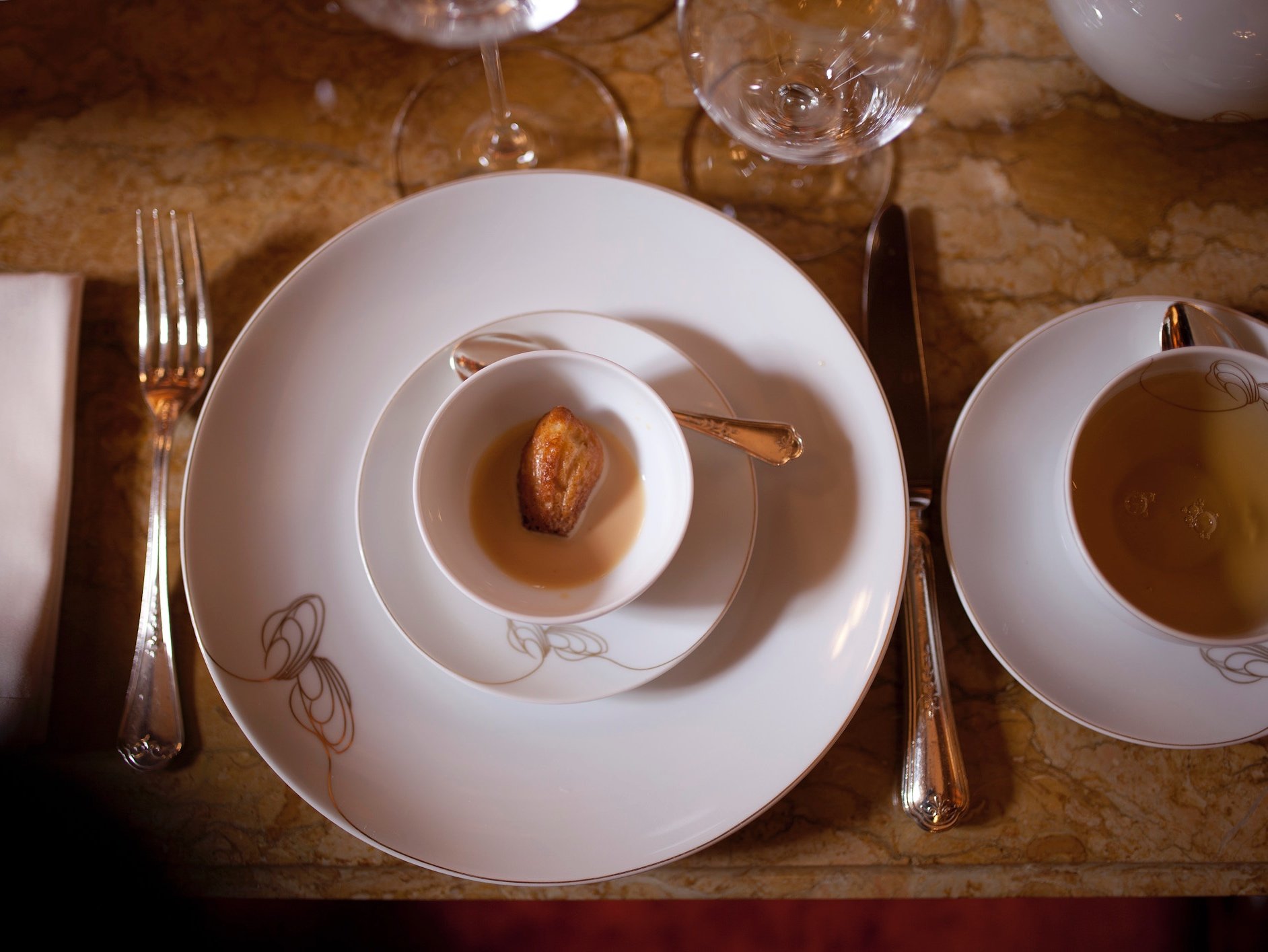 The 'Madeleine', served in the Marcel Proust Tea Room For Bon Appetit. Le Ritz, Paris.