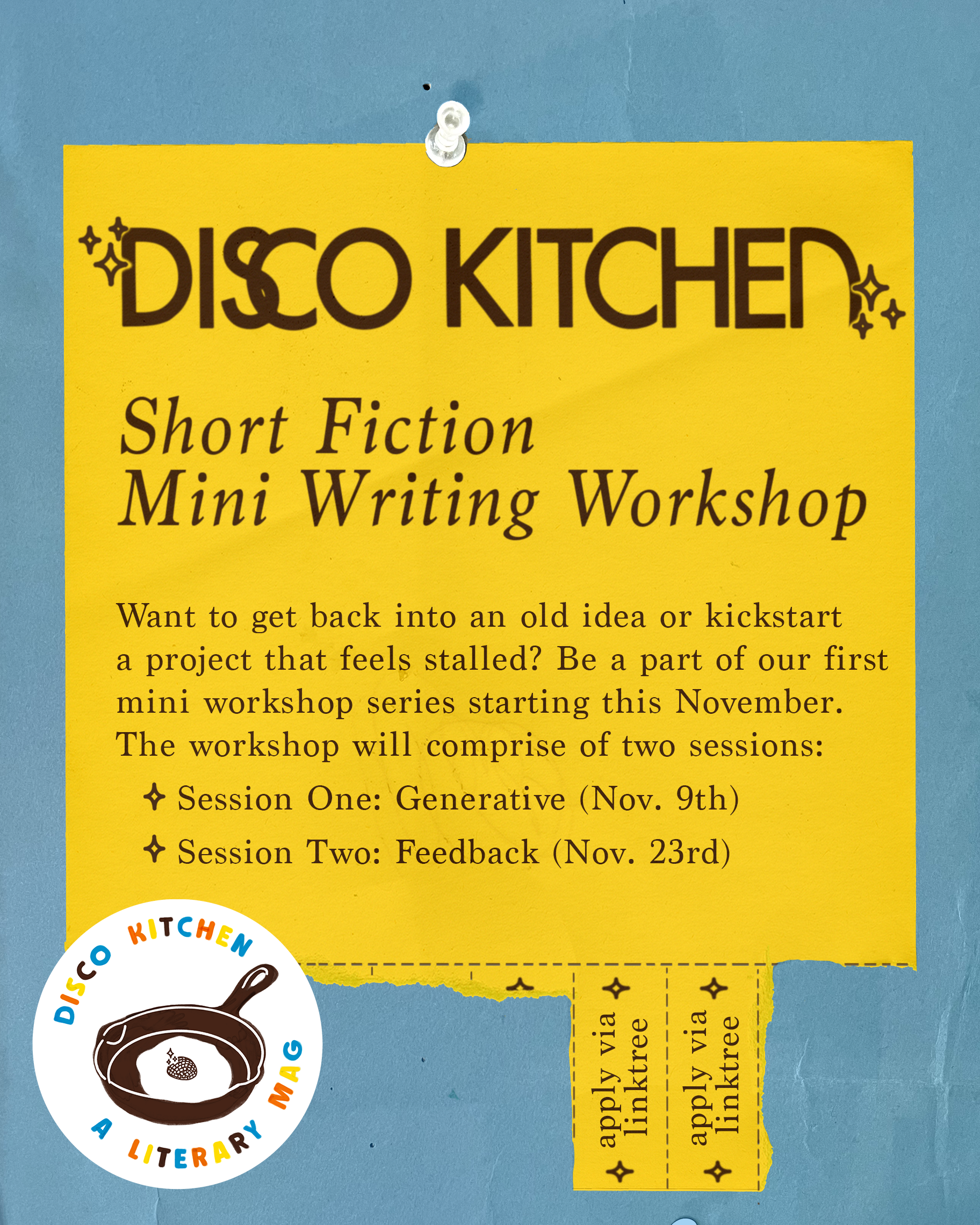 Short Fiction Mini Writing Workshop