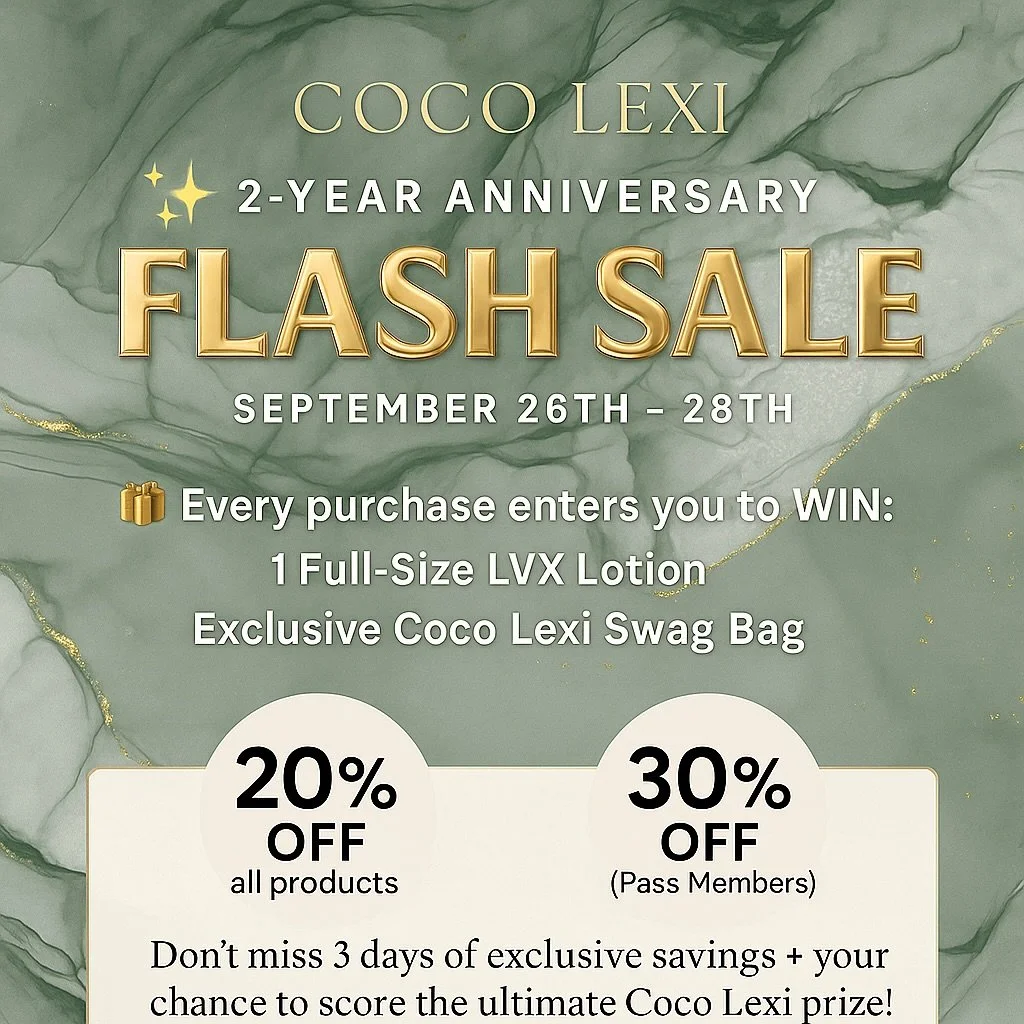 ✨ It&rsquo;s our 2-Year Anniversary ✨
We&rsquo;re celebrating with a FLASH SALE 🎉

🗓️ September 26th &ndash; 28th
✨ 20% OFF all products (Non-Members)
✨ 30% OFF all products (Pass Members)

PLUS every purchase is entered to WIN:
🎁 1 Full-Size LVX 