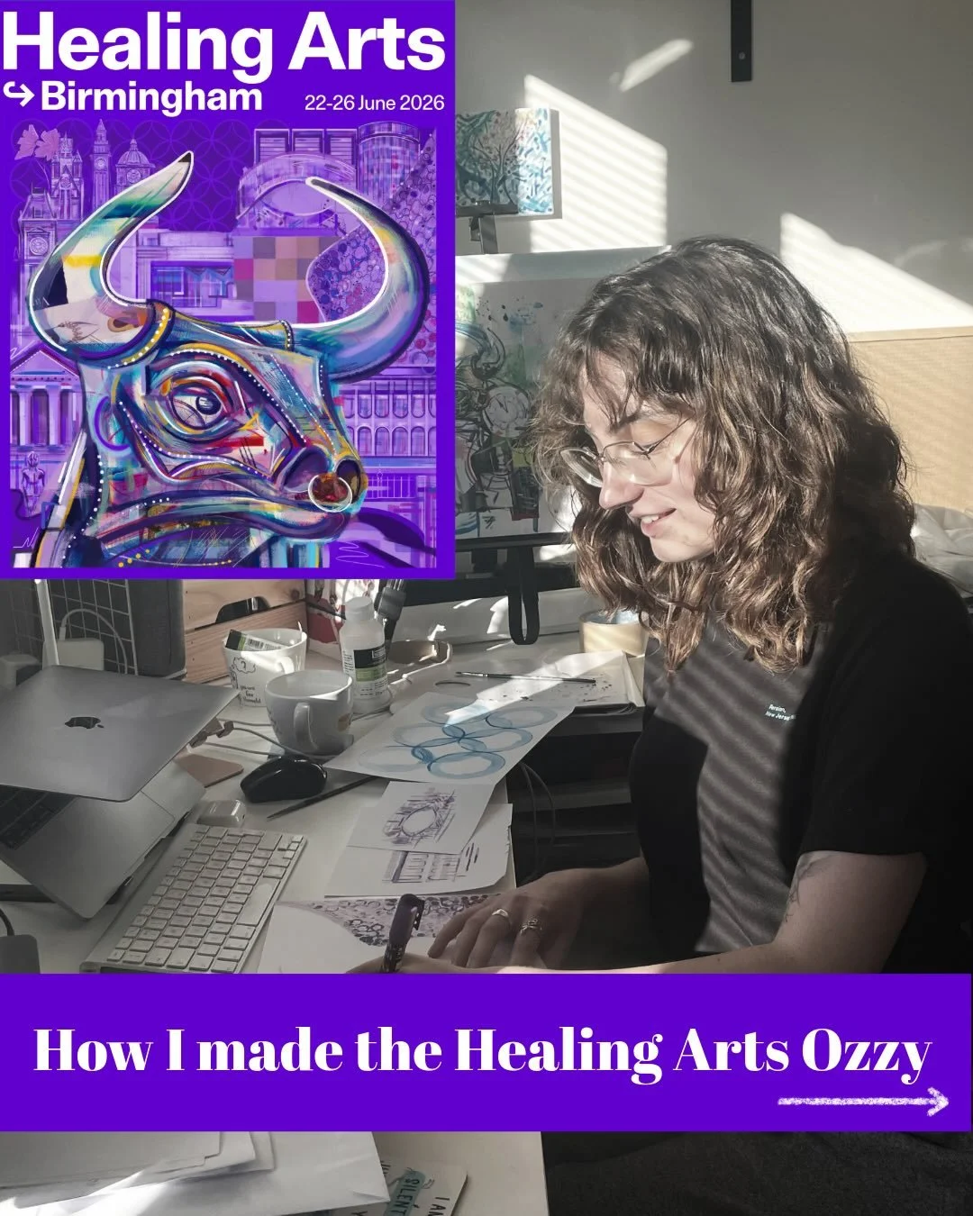 The process behind the Healing Arts Birmingham Poster.

I realised recently that I never really show how I make my work so here is a bit of a breakdown. 

If you&rsquo;re interested in finding out more about the idea behind this poster, I have a new 