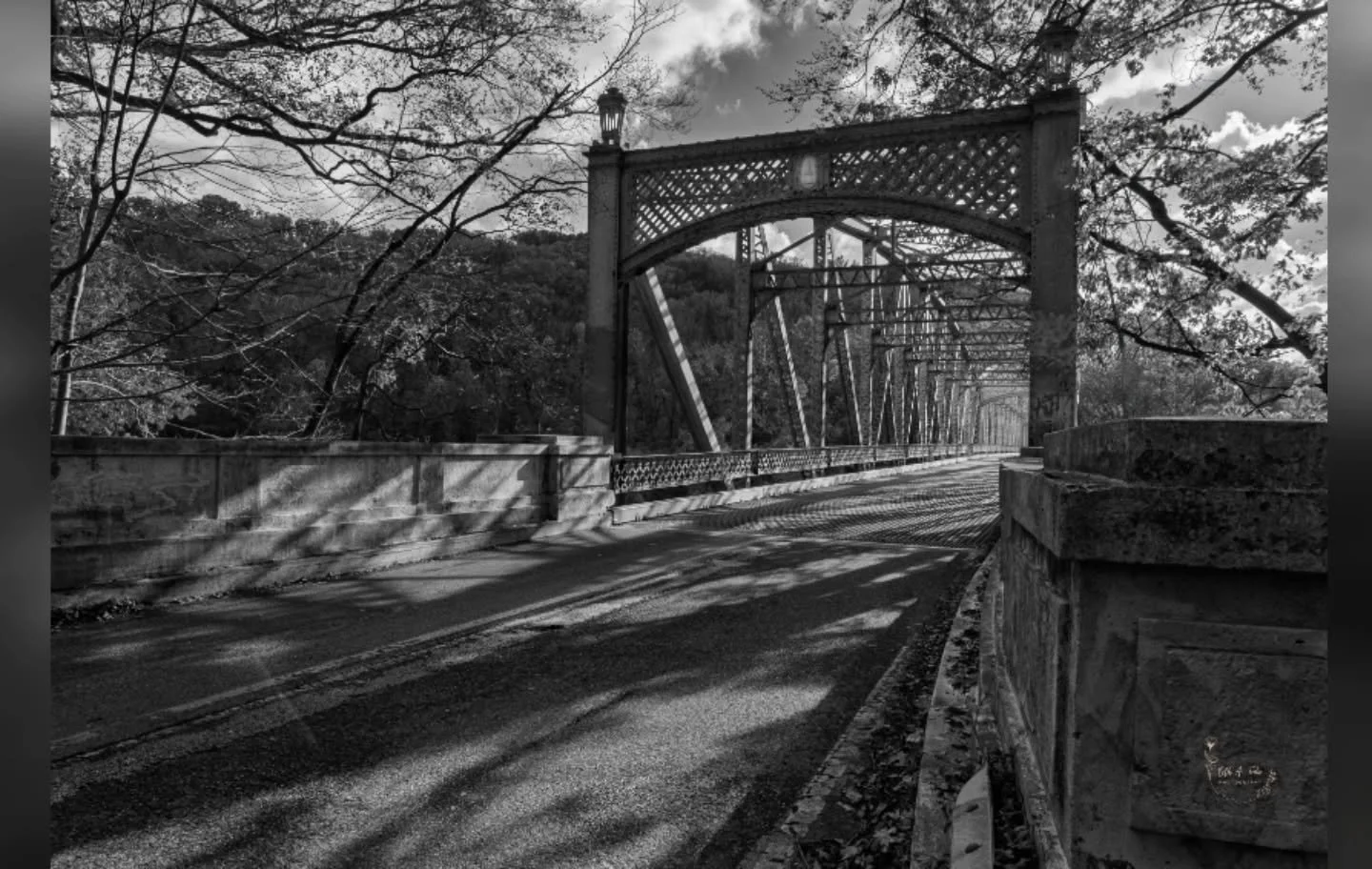 &quot;Echoes on the Steel Bridge&quot;

Without realizing it, I seem to be on a steel bridge kick lately.  First time photographing Warren Road Bridge which reminds me of the Papermill Road Bridge. Both were built in the 1920's.  Only the Warren Road
