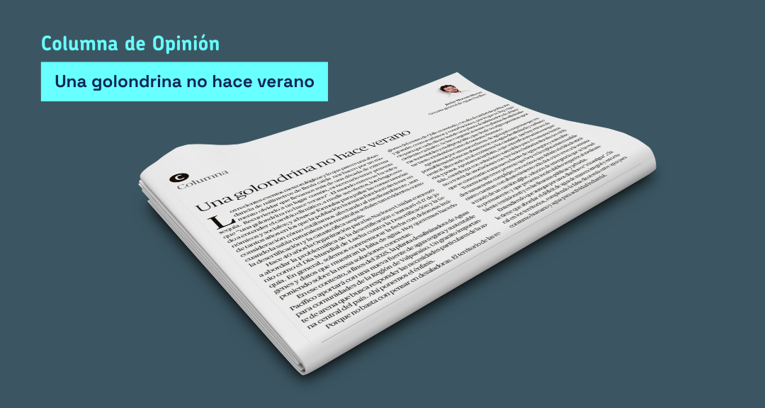 Una golondrina no hace verano — Aguas Pacífico