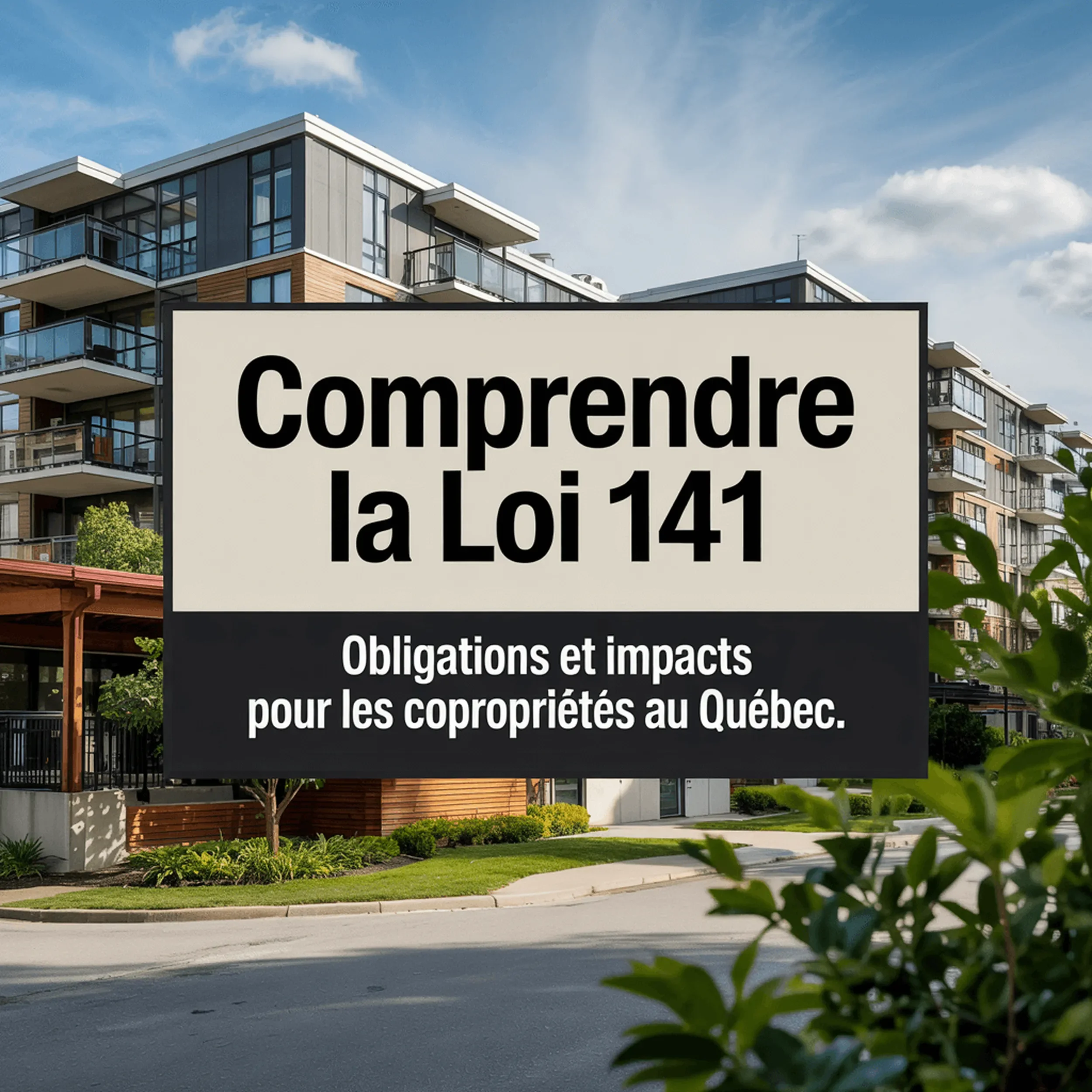 Loi 141 : Comprendre ses impacts sur les copropriétés au Québec