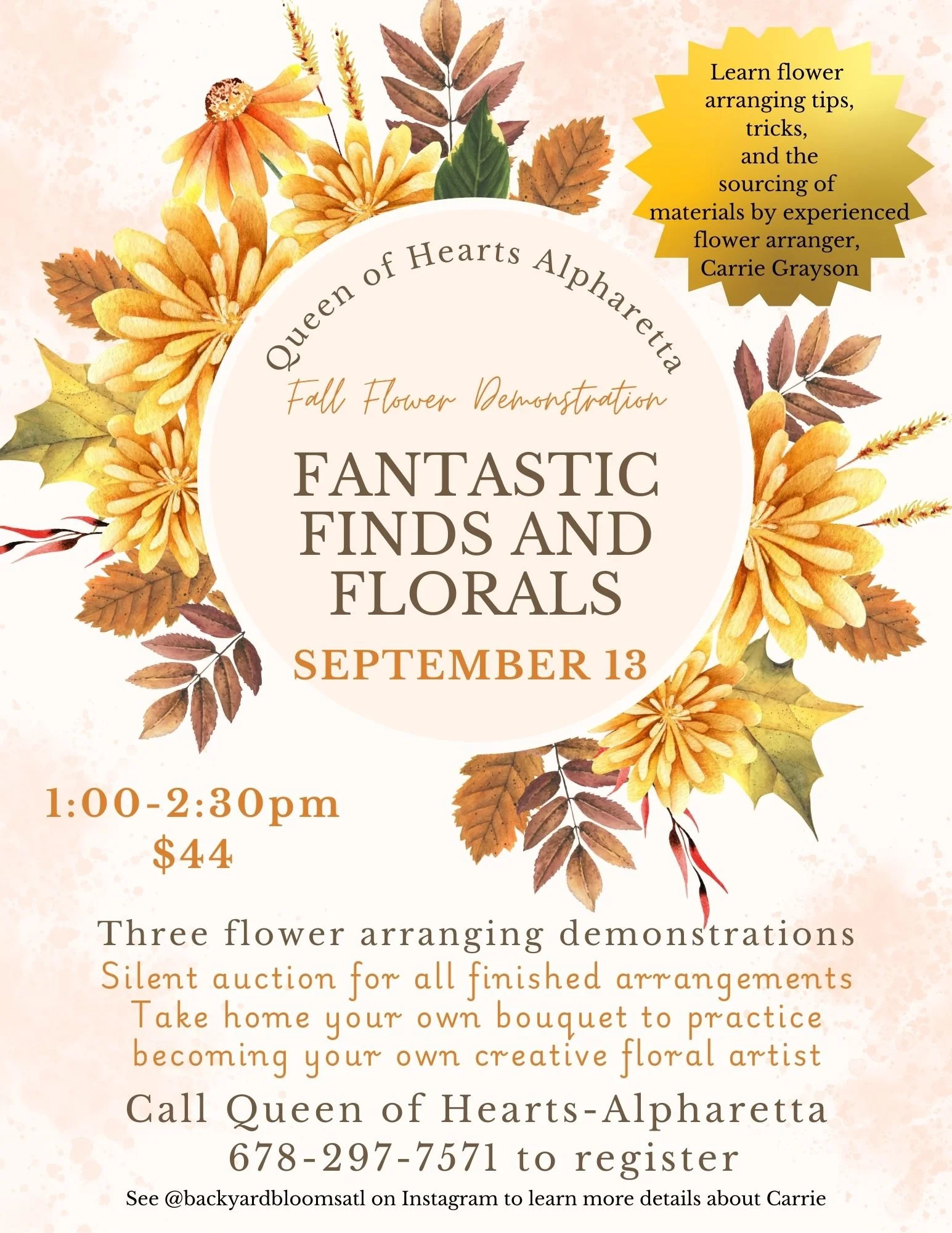 Fall Floral Demonstration