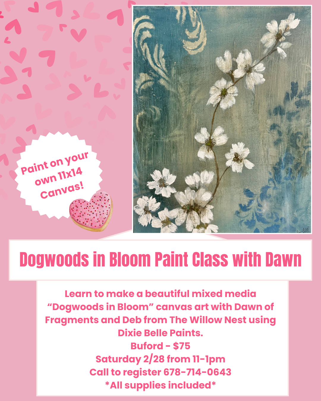 Dogwoods in Bloom Paint Class