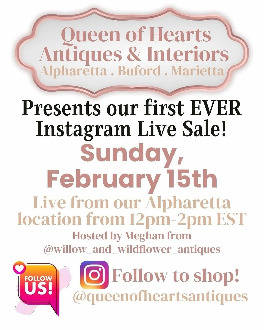 ➡️February is FULL of fun at Queen of Hearts! SWIPE TO SEE! 💘✨

We&rsquo;ve got a month packed with special events, fresh finds, and can&rsquo;t miss shopping moments across all our locations and there&rsquo;s something extra exciting happening&hell