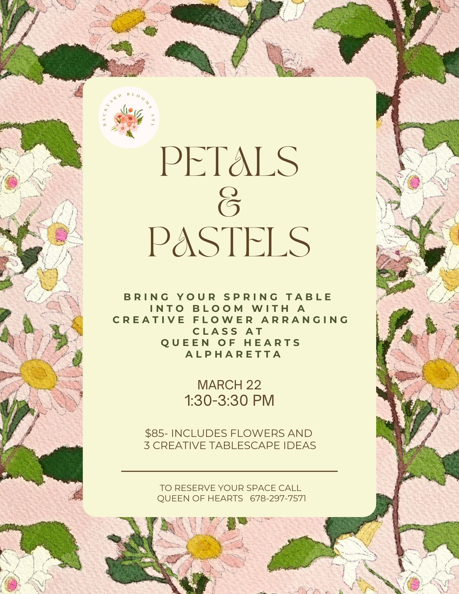 Petals and Pastels Workshop