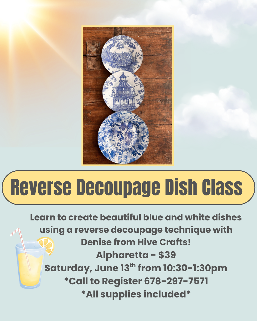 Reverse Decoupage Class