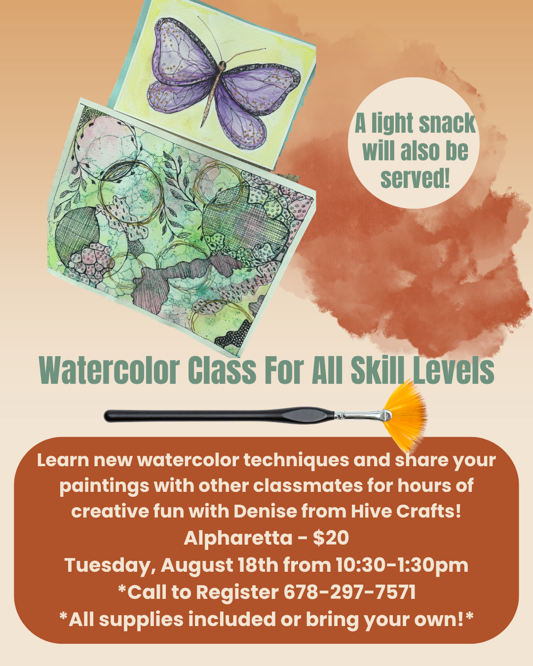 Watercolor Class For All Skill Levels