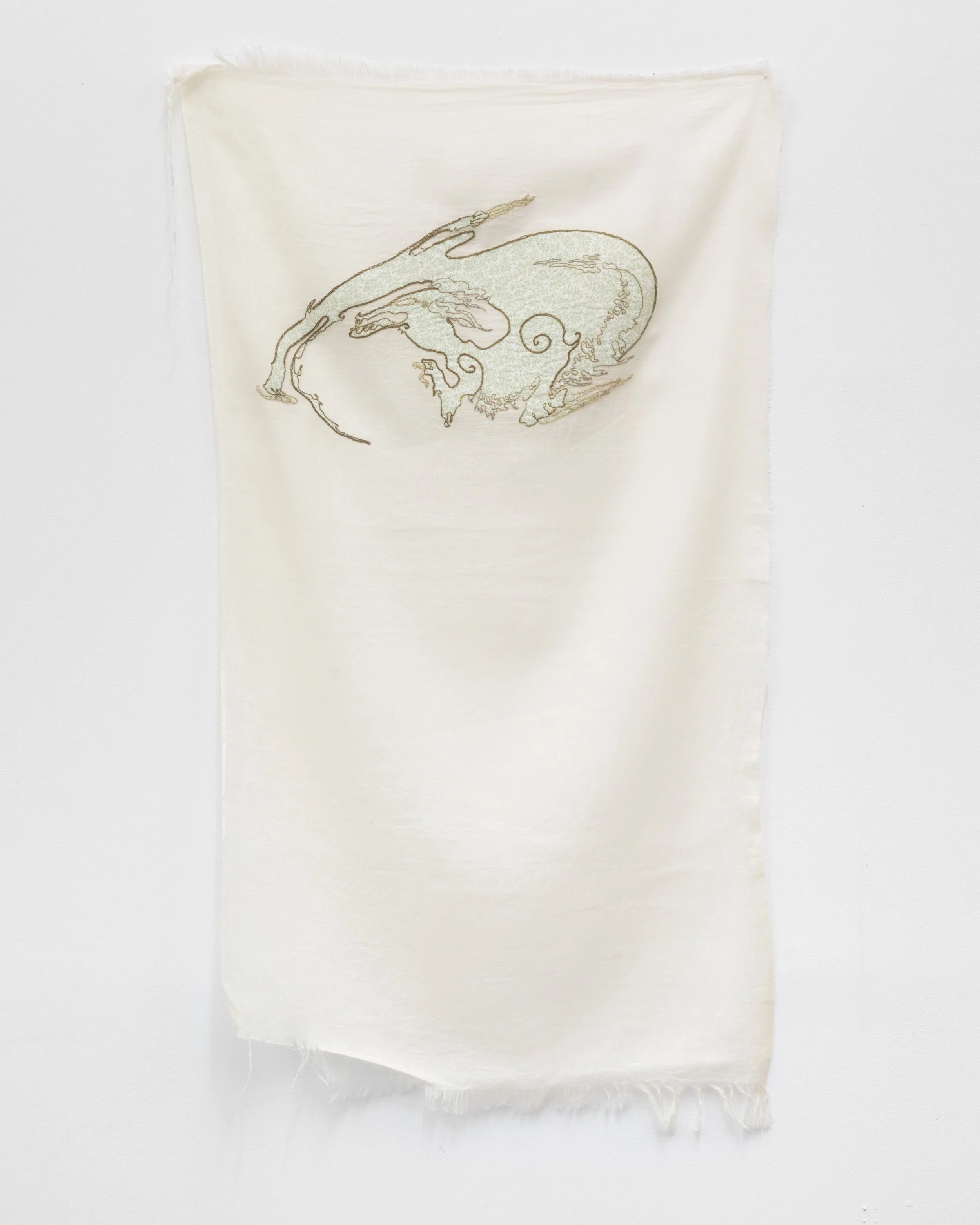 Don’t lie on the adage, 2024/ Muslin, cotton/ 90x55
