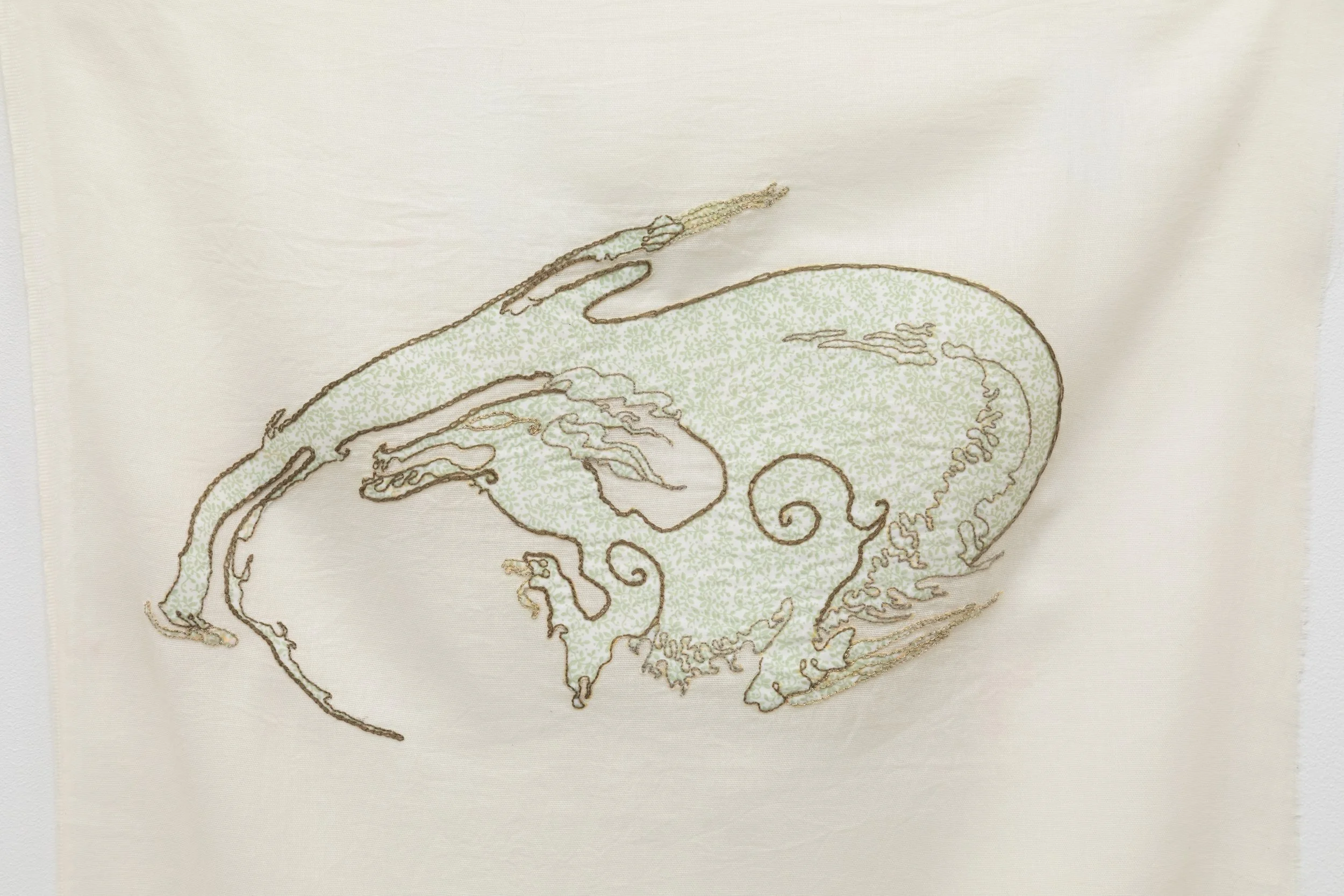 Don’t lie on the adage, 2024/ Muslin, cotton/ 90x55