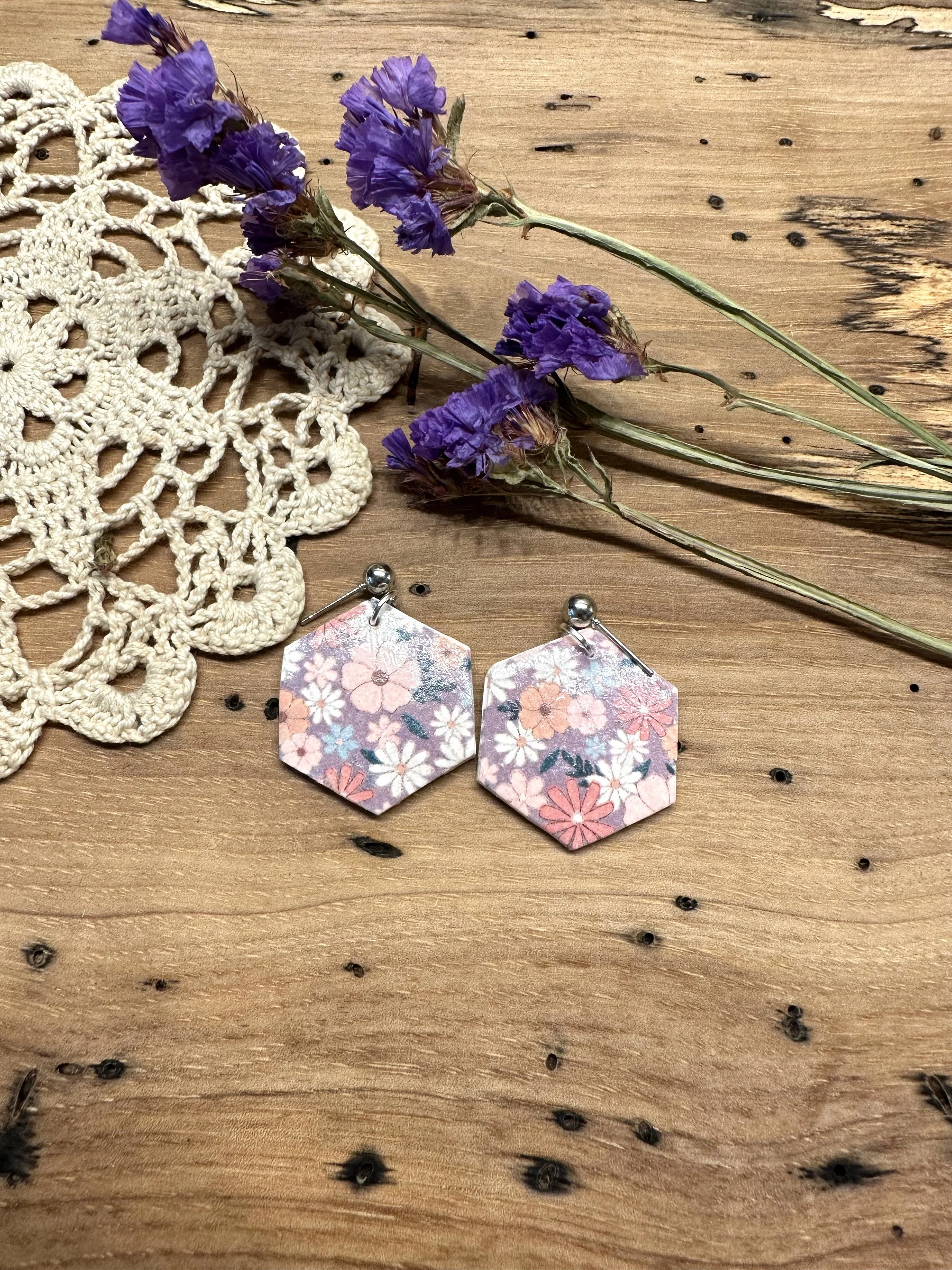 Floral Pentagon - Large