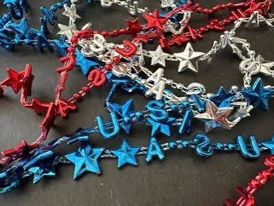Silver USA Necklace