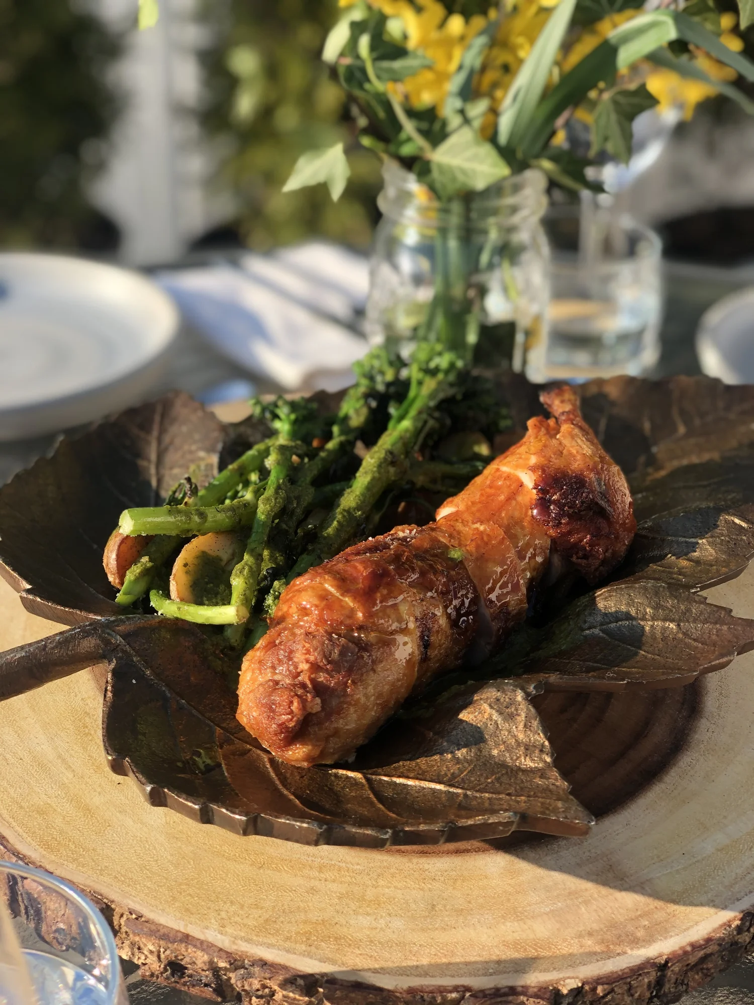 Outdoor dinner by Chef Ryan Lory