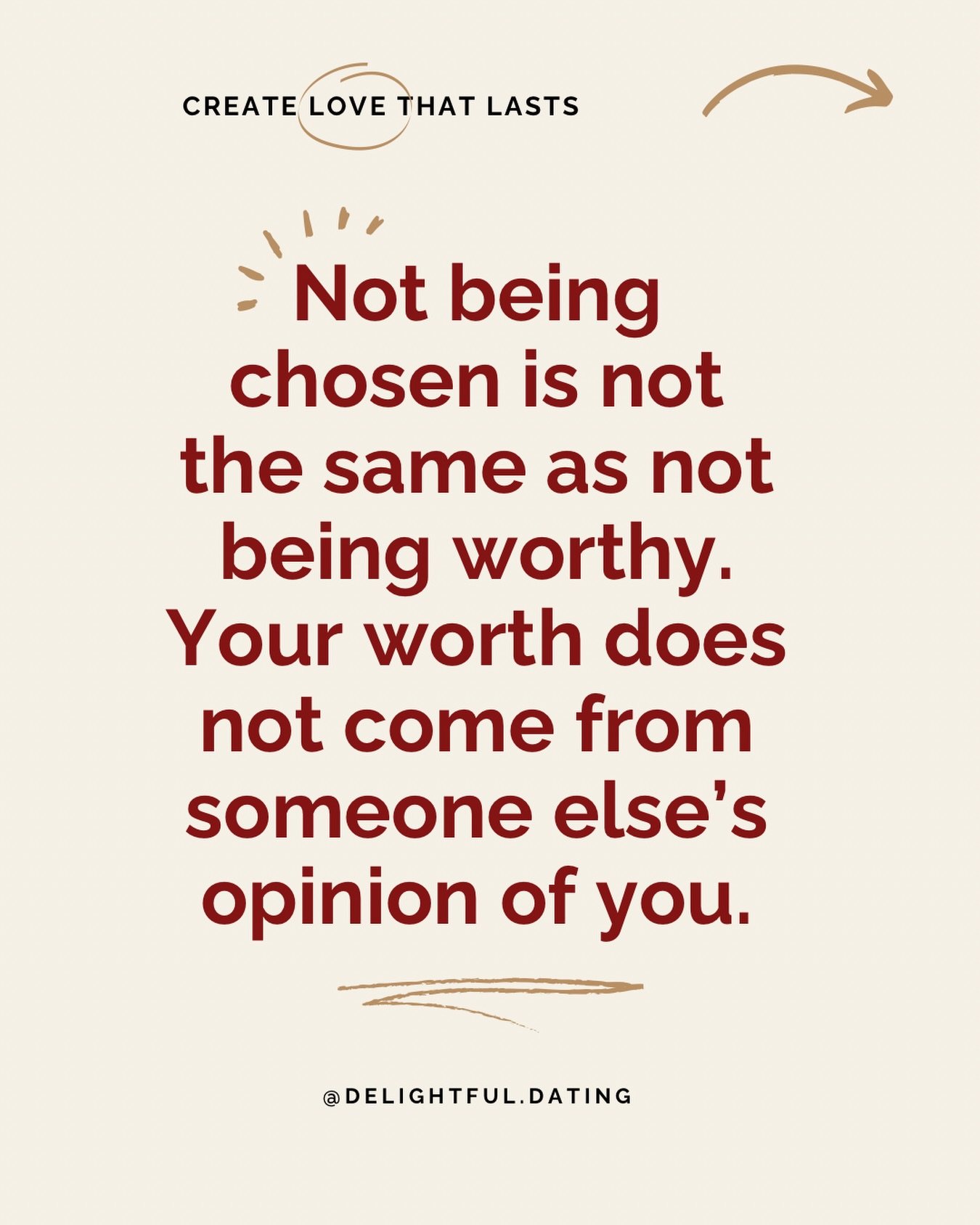 When I was dating, I changed how I viewed rejection&hellip;

❎ I stopped taking things personally 
❎ I stopped feeling hurt and got excited when something did not work out because I was then even closer to the right person 
❎ I stopped making it mean
