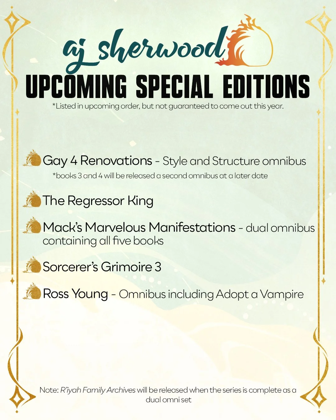 Upcoming Special Editions (Sneak Peak)
