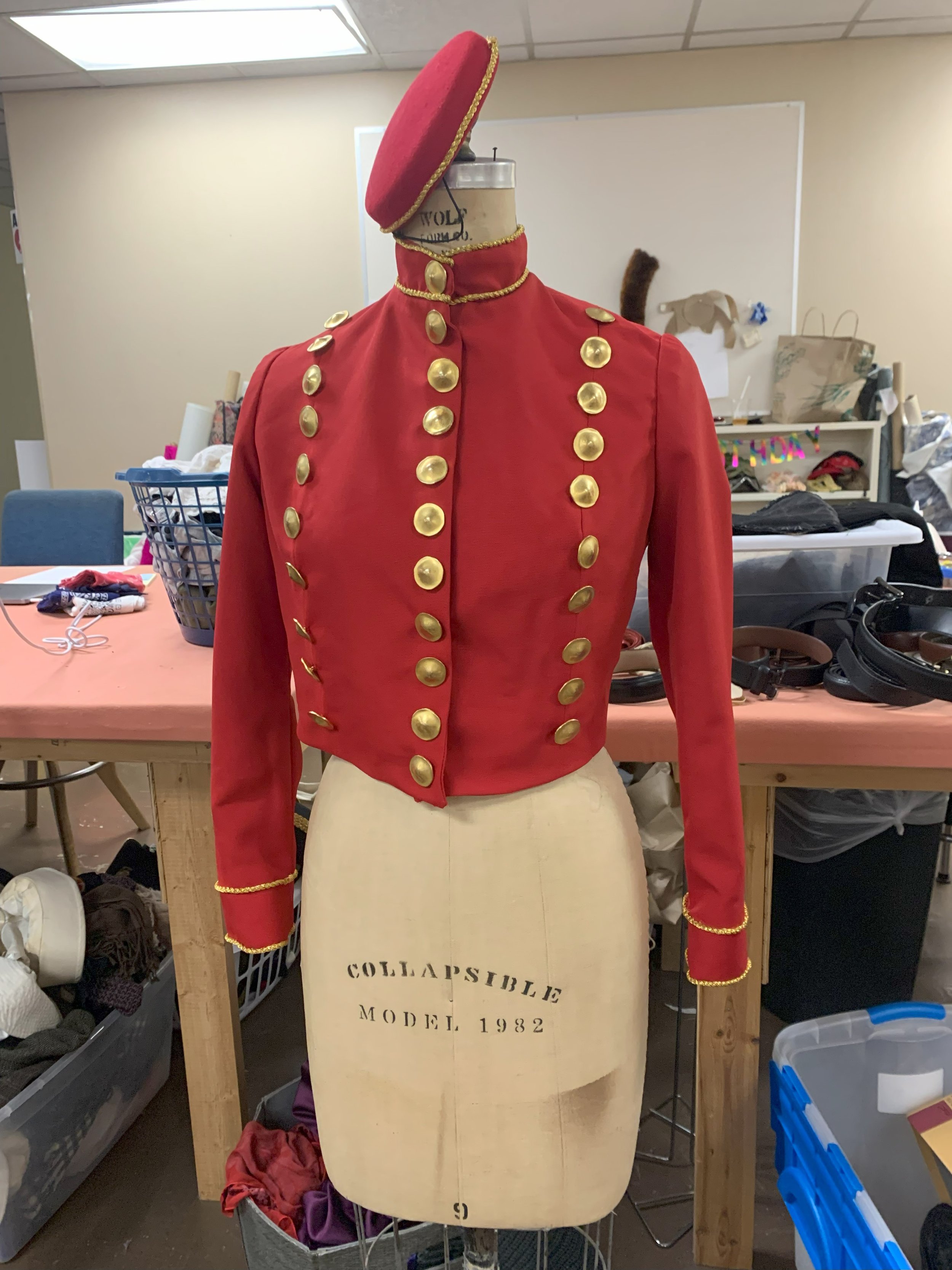 Verges bellhop jacket and hat