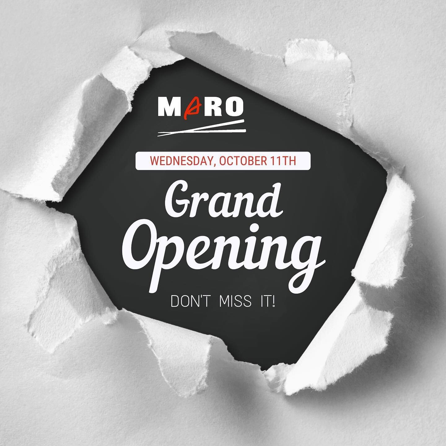 🍜 Exciting News! 
Welcome to the grand opening of MARO - 
a flavor-packed journey through the world of Asian fusion cuisine by the culinary genius, Chef Abhi! 
Get ready to embark on a delicious adventure that will tantalize your taste buds. 🌟 
Joi