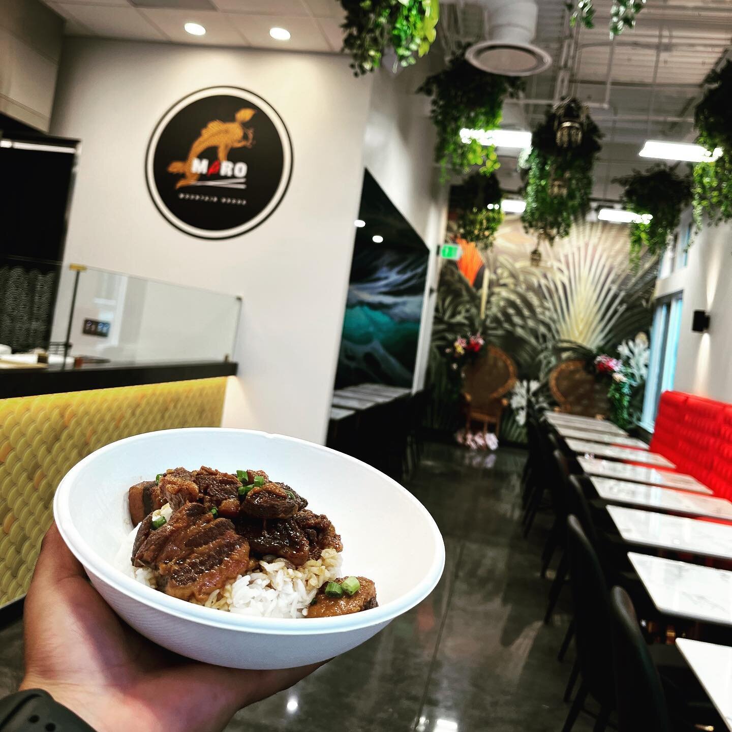 First meal by Abhi at Maro 
Belly Butt Pork Adobo 🤤 
Enjoyed by and with the Crew.