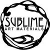 Sublime Art Materials logo with black circular design and stylized text