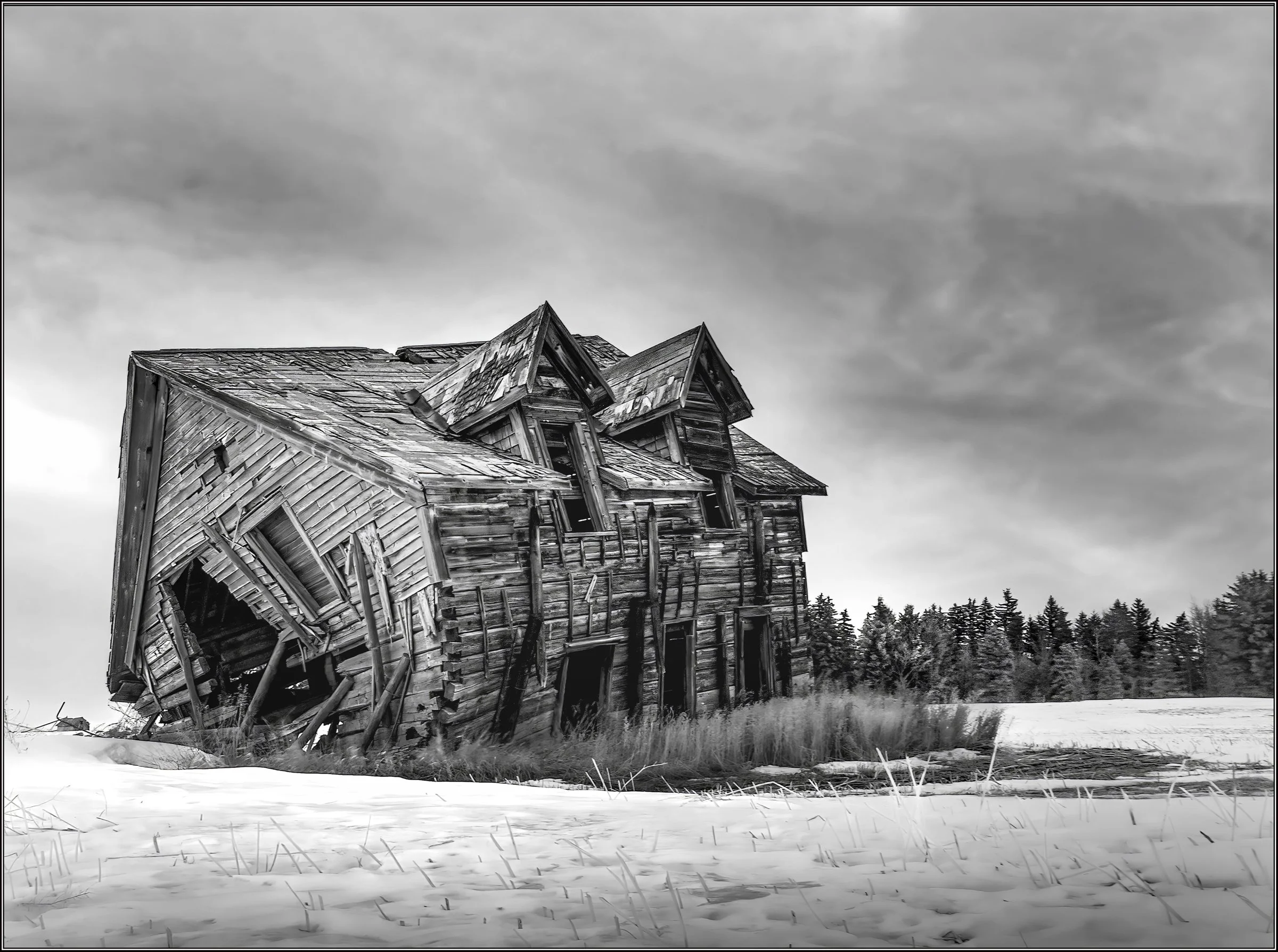 2023. Leaning Left. Honourable Mention. Americana | Amateur. 18th International Black and White Spider Awards