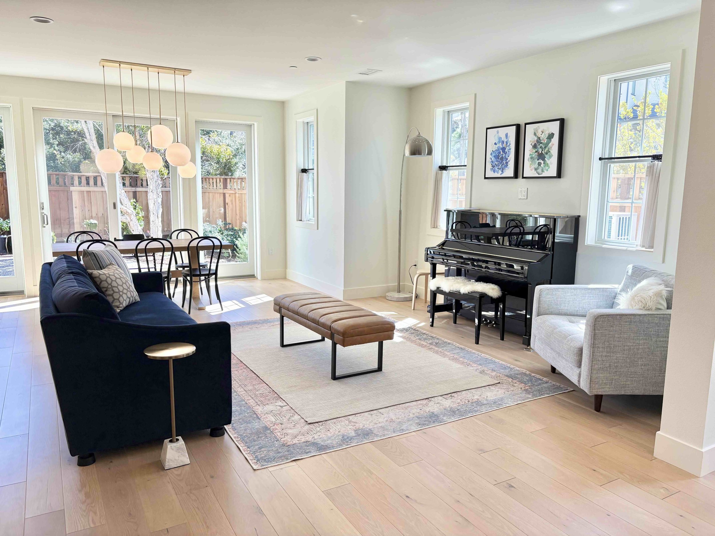 Entryway and Living Room