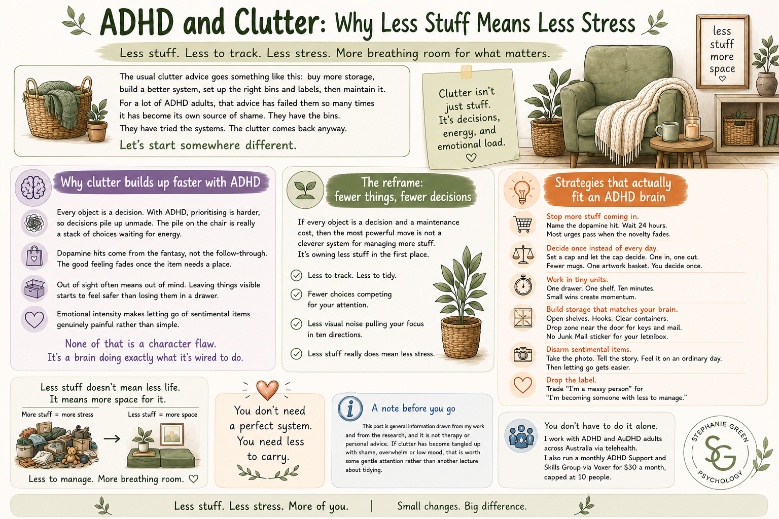  ADHD and Clutter: Why Less Stuff Means Less Stress