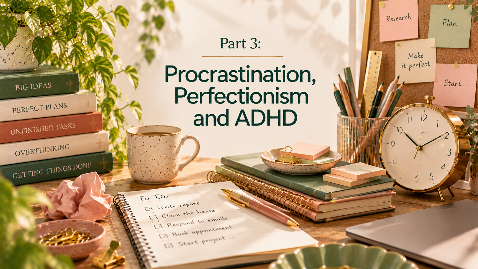Part 3: Procrastination, Perfectionism and ADHD