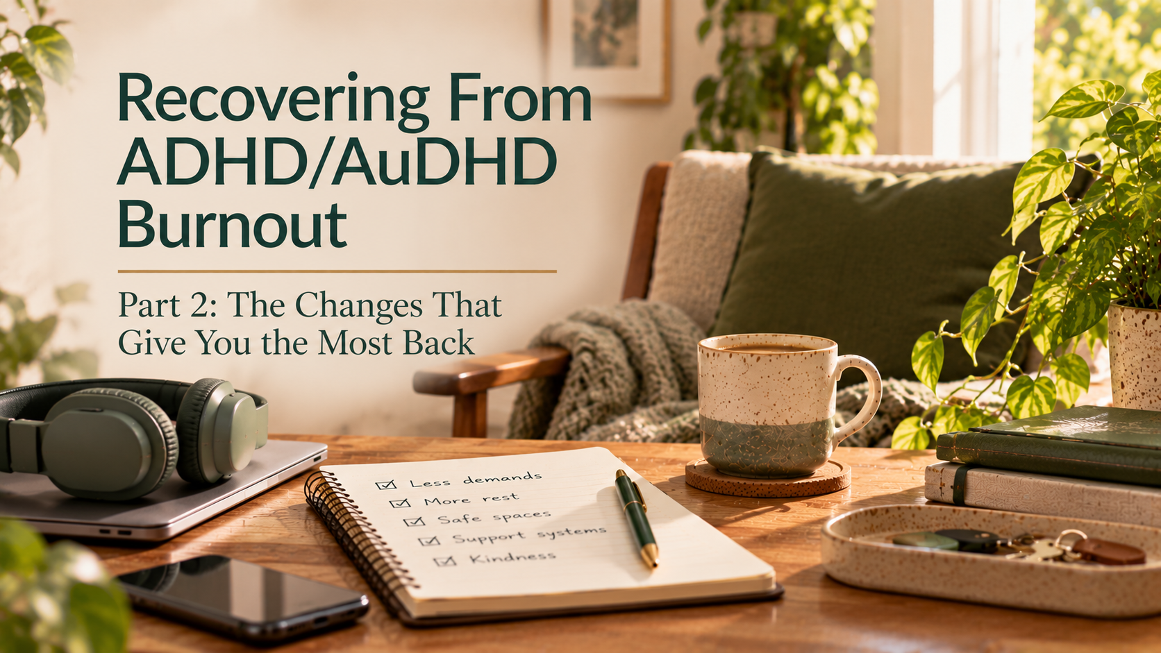Recovering from ADHD/AuDHD Burnout, Part 2: The Changes That Give You the Most Back