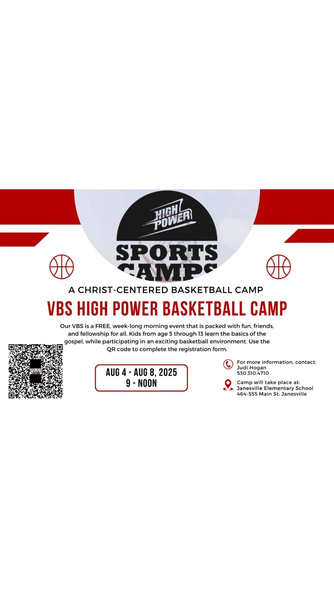 VBS High Power Basketball Camp