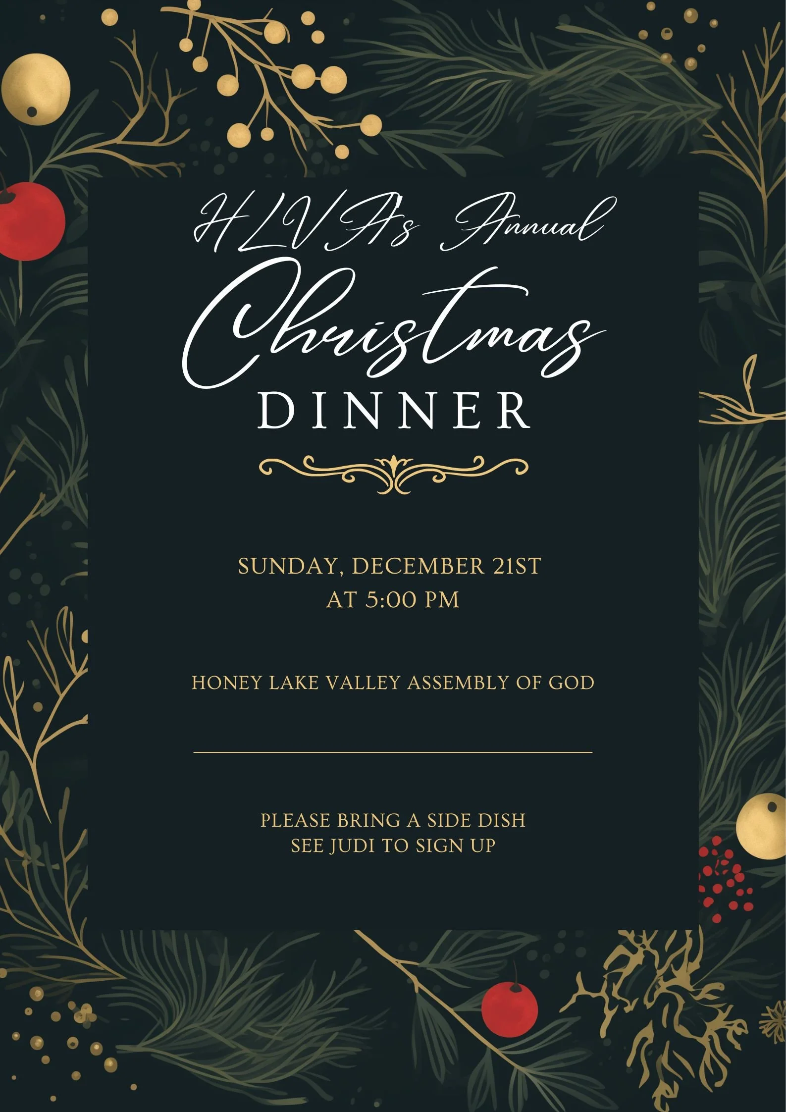 Annual Christmas Dinner