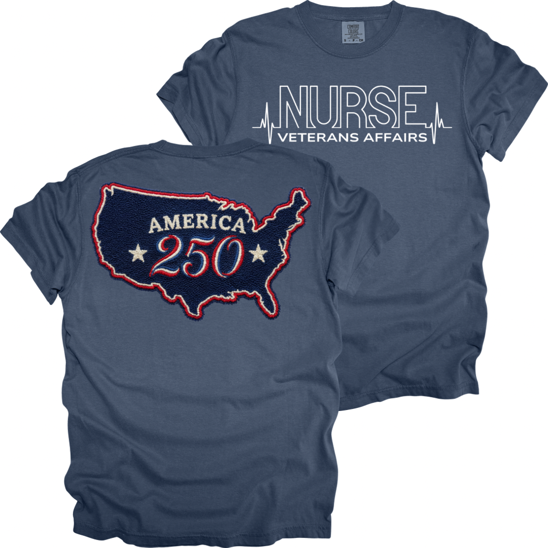 United States 250 VA Nurse - Comfort Colors T-Shirt