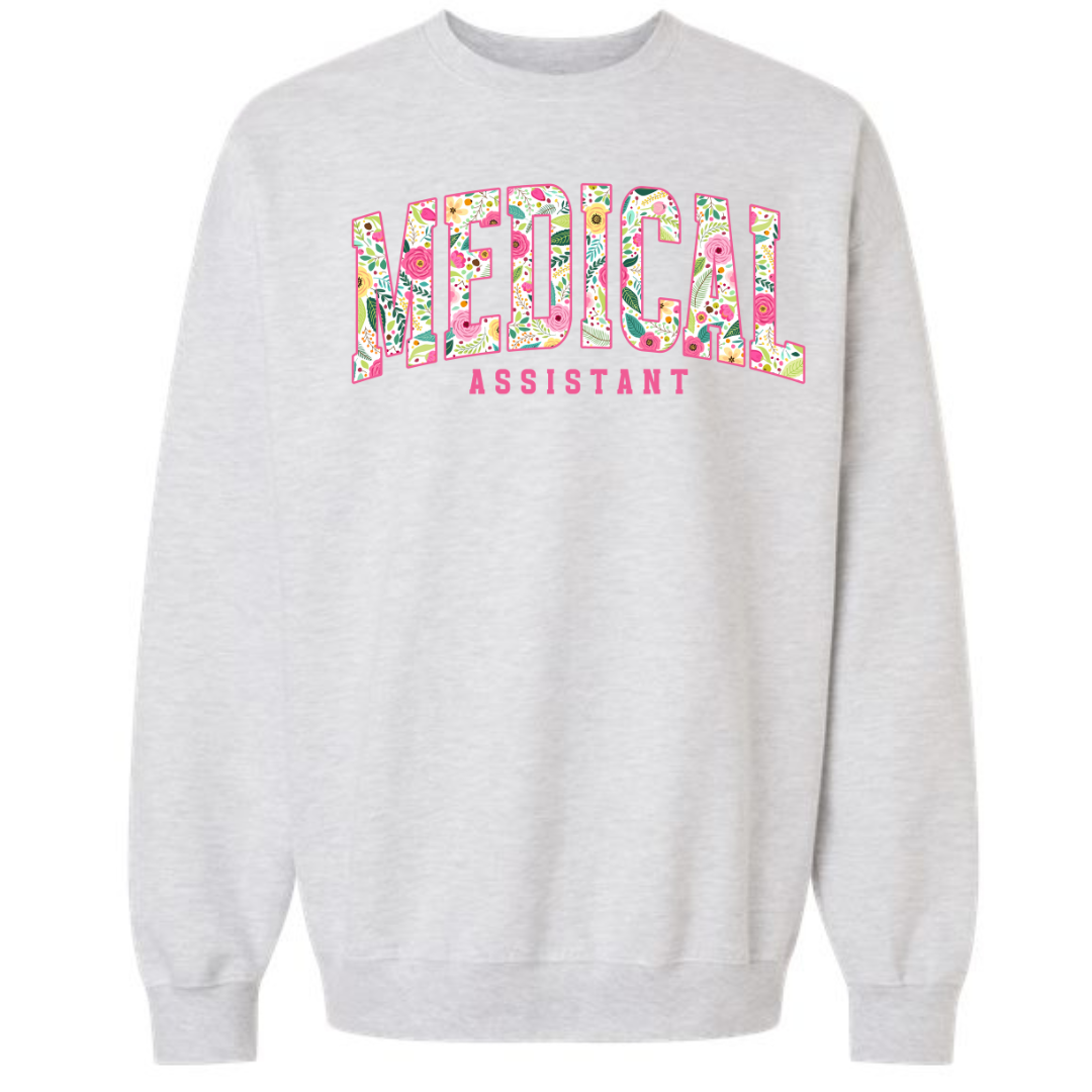 Medical Assistant Gildan Crewneck Sweatshirts