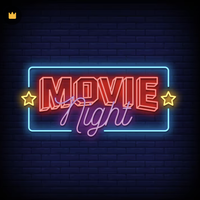 Movie Night Sign