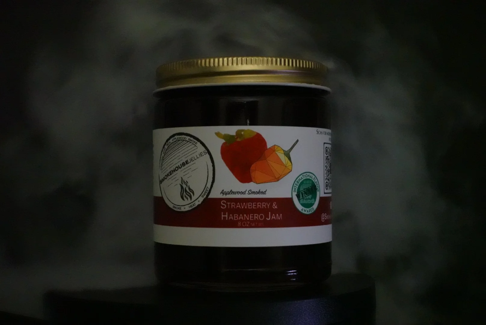 Smoked Strawberry & Habanero Pepper Jelly
