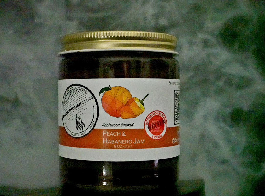 Applewood Smoked Peach and Habanero Jam