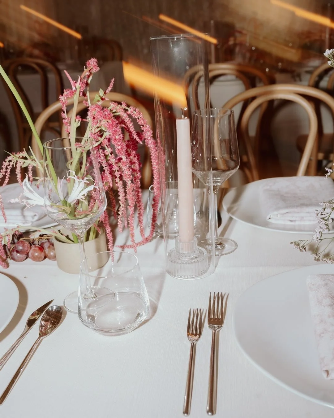 A vision inspired by Navroop's embroidered&nbsp;@suneetvarmaofficial lehenga to curate a monochromatic palette of pink tones featuring organic textures and crisp lines transforming the @fairmontolympic into an otherwordly atmosphere. . .
. Planning &