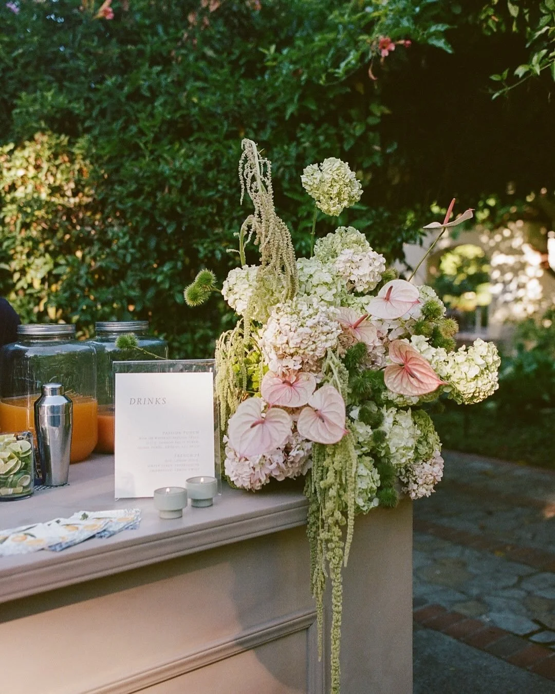Reliving the intimate yet lively atmosphere from P + D's wedding in Menlo Park.