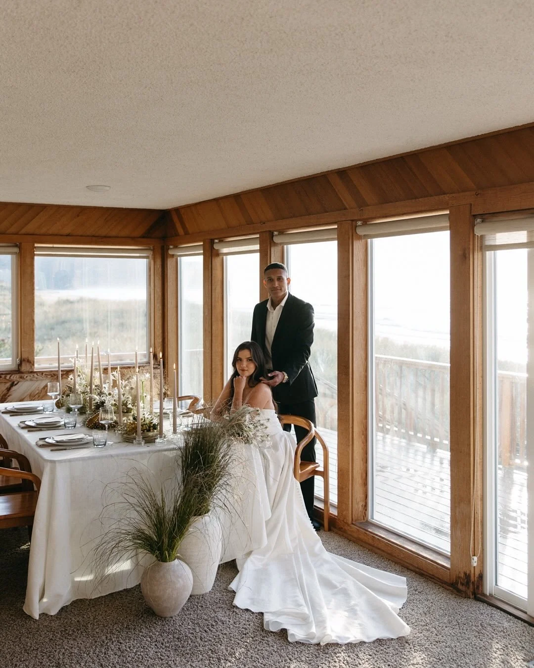 The most special time of the year, Fall in the Pacific Northwest. 
.
.
.
Photography | @joshuawoodlandphoto 
Planning &amp; Design | @amriandco 
Florist | @irisandfig 
Stationary | @vineinthewild 
Bridal | @laurenfrancisbridal + @lovestory.london
Ven